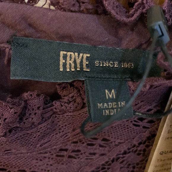NWT Frye lace detailed blouse size M - Picture 5 of 5